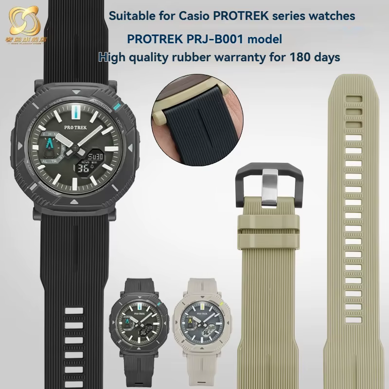 Bracelet de montre en résine et caoutchouc pour hommes