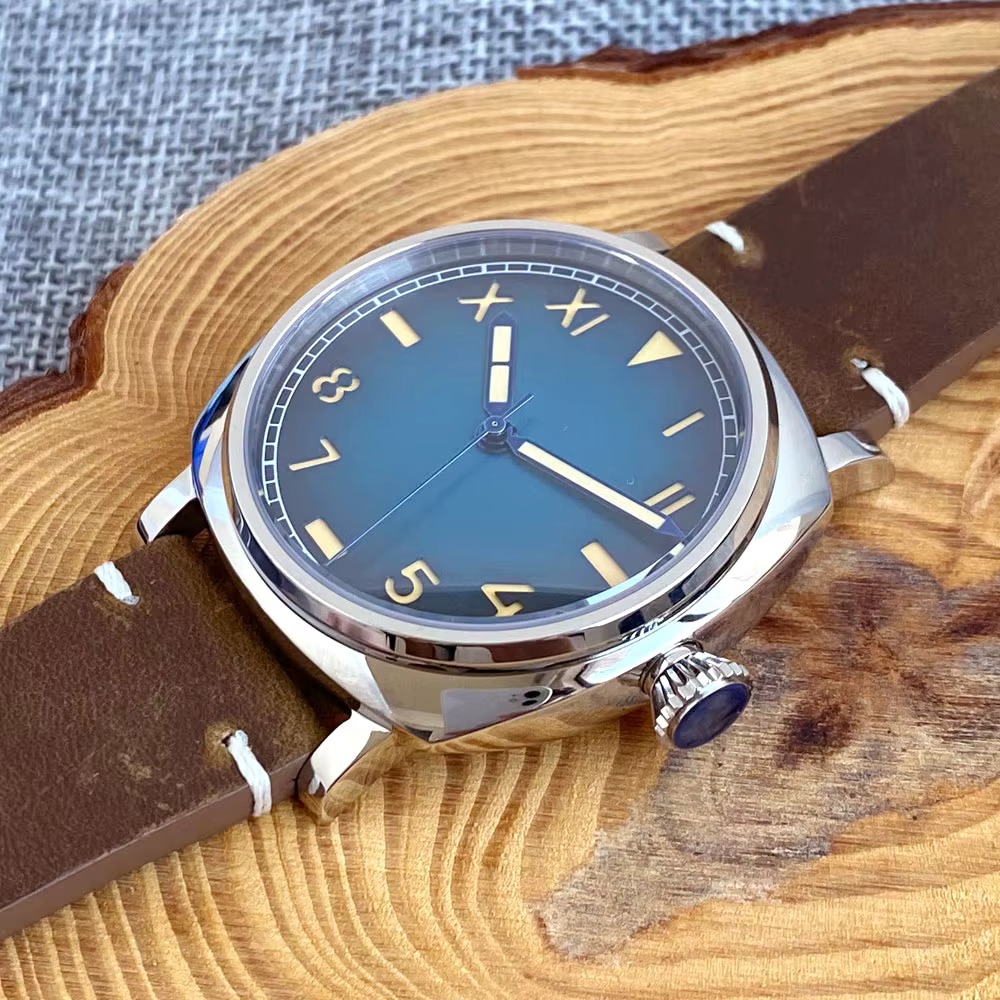 Miyota 8215 Tandorio 200M étanche 42mm carré plongée automatique hommes montre bleu marron californien cadran Lume saphir Montres
