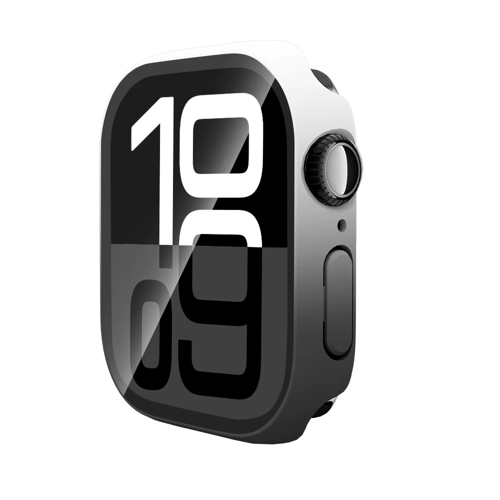 Verre trempé + étui pour Apple Watch 40mm 41mm 42mm 44mm 45mm 46mm protecteur d'écran housse de protection PC iWatch 10 8 7 9 6 SE 5 4