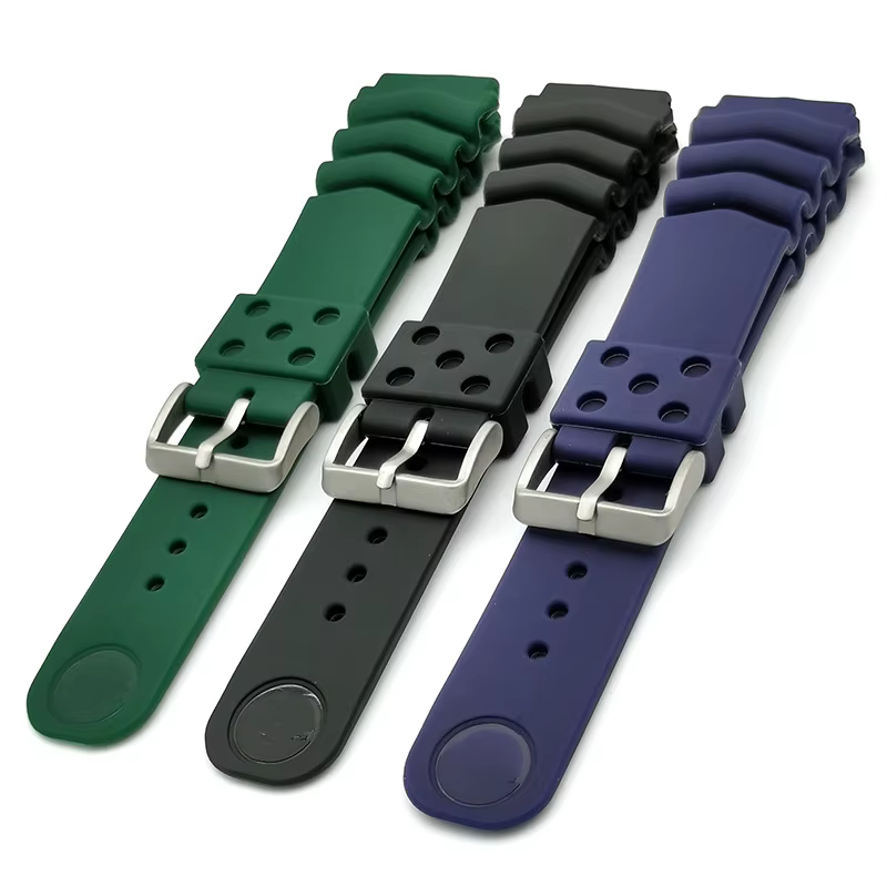 Bracelet de montre en résine de plongée pour Seiko