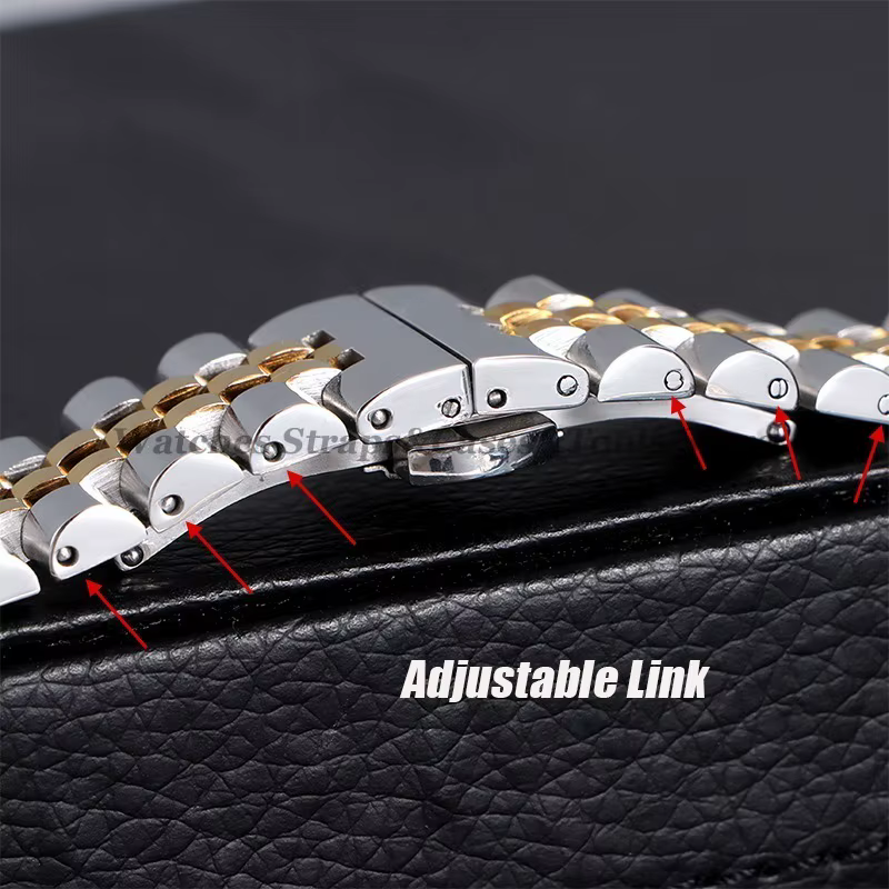 Bracelet de montre en acier inoxydable massif