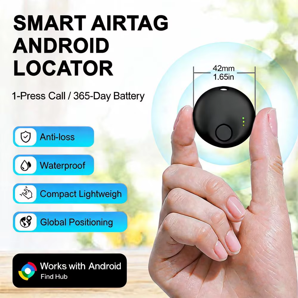 Traceur GPS Airtag Android Google Find My Google Tag Localisateur d'objets Find Hub Traceur GPS pour voiture Airtag pour vélo Android Antiloss