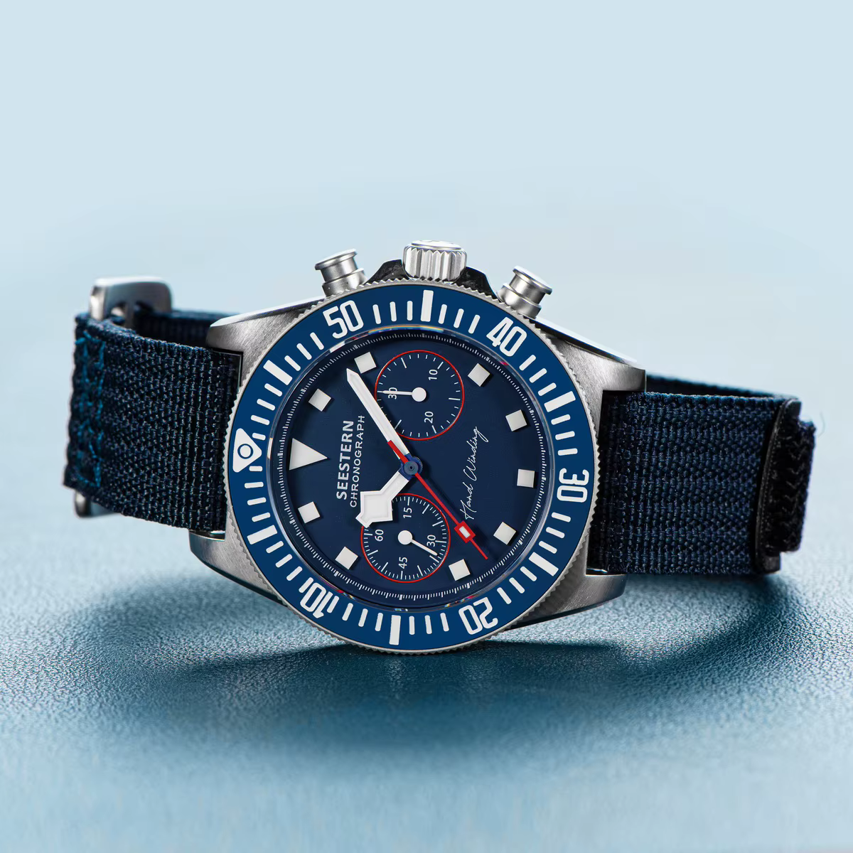 Montre chronographe mécanique Tianjin ST1901 pour homme