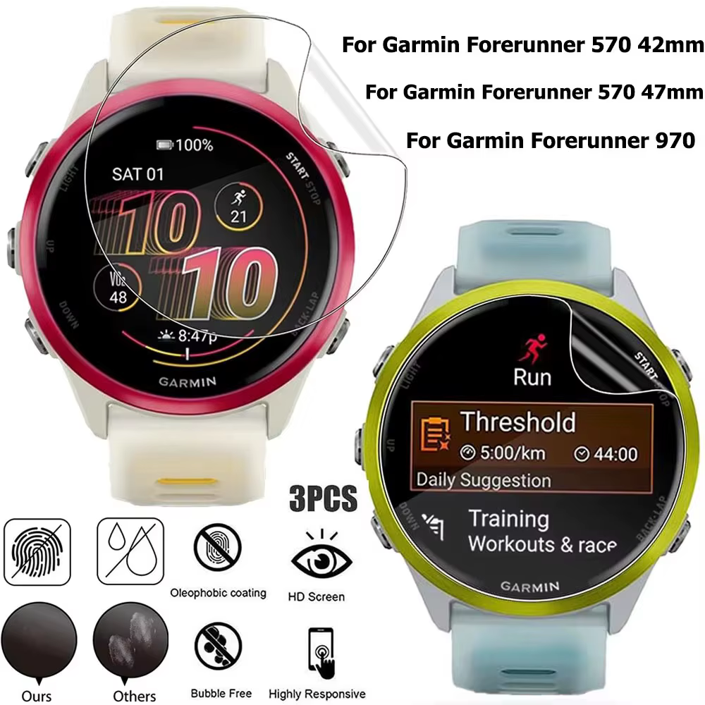 Film Hydrogel pour montre intelligente Garmin Vivoactive 6/5/4/4s Venu3/3s/2s 2Plus