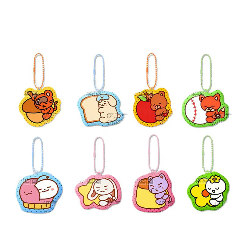 Kpop Idol ATEEZ périphérie dessin animé acrylique porte-clés sac porte-clés Mingi Yunho Seonghwa Jongho Wooyoung San Hongjoong Fans cadeaux