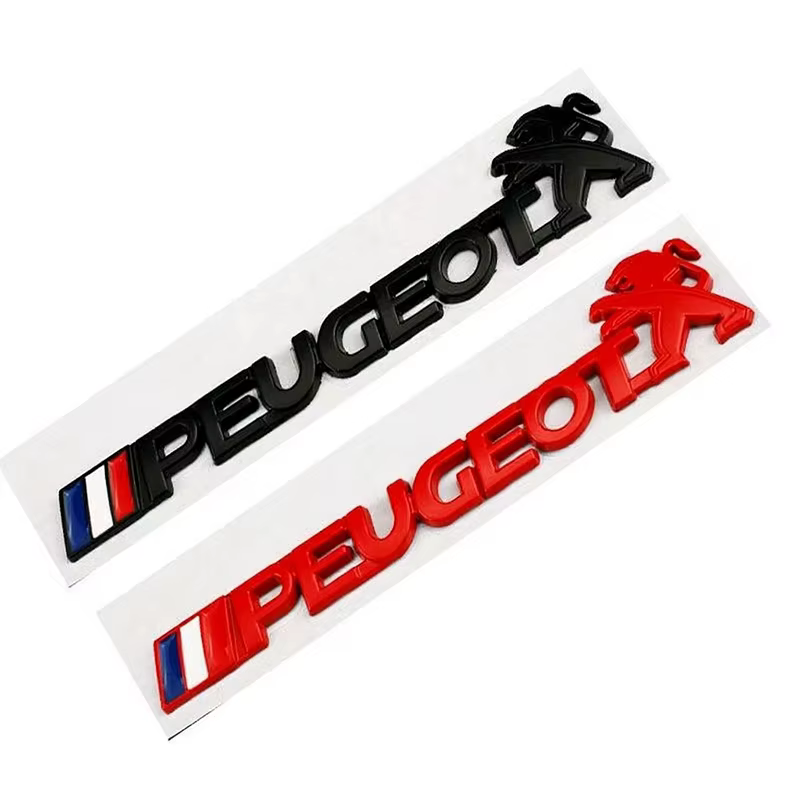 Autocollant emblème de voiture, accessoires pour Peugeot 206 307 308 207 3008 208 407 508 2008 5008 301 406 408 607 4008 Rifter RCZ 107 106