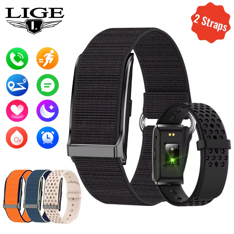 LIGE montre intelligente hommes femmes Fitness Bracelet intelligent bande de sport fréquence cardiaque tensiomètre étanche multifonction montres