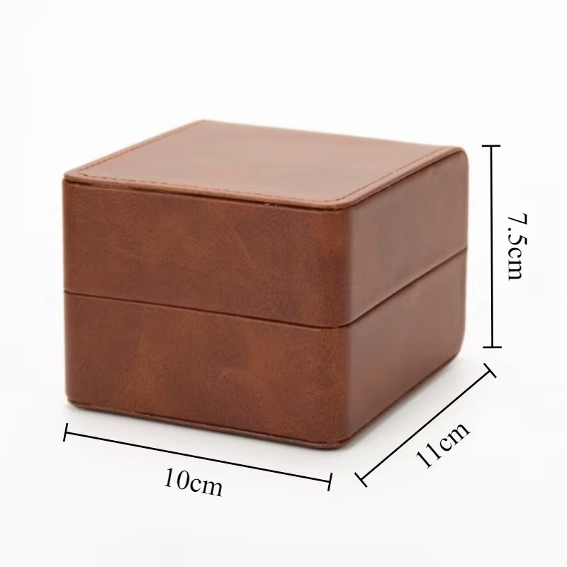 Boîte de montre en cuir unique