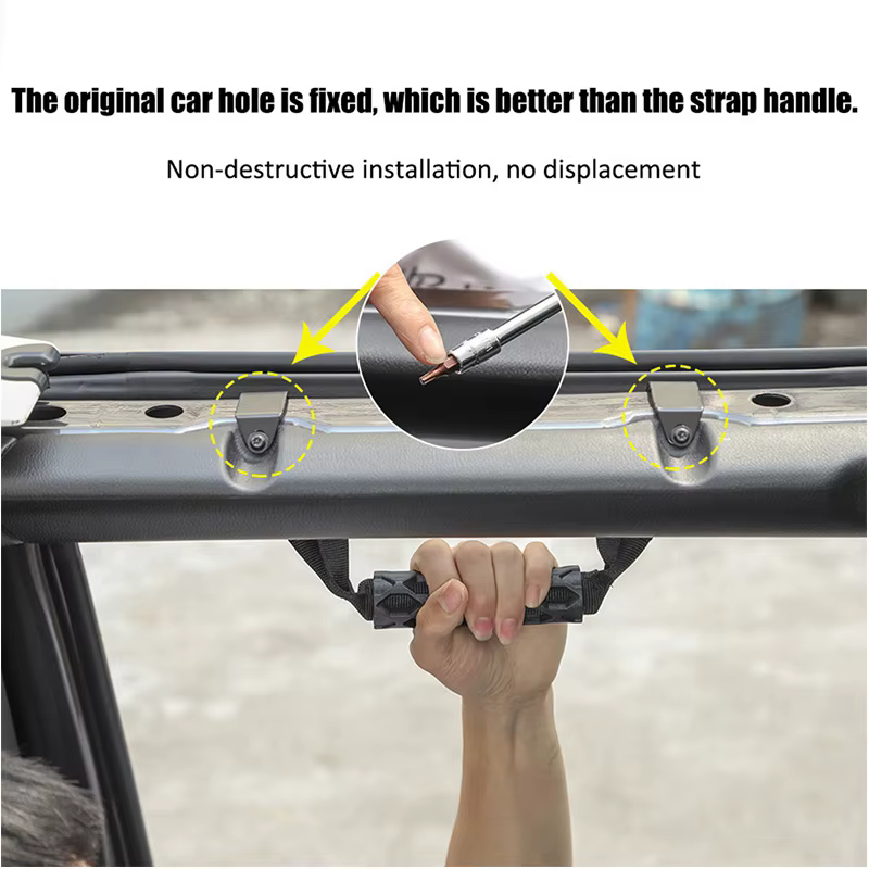 Accoudoirs pour Jeep Gladiator JT & Wrangler JL, poignée de toit de porte avant et arrière de voiture, accessoires Brd pour Jeep Wrangler JL 2018 – 2022
