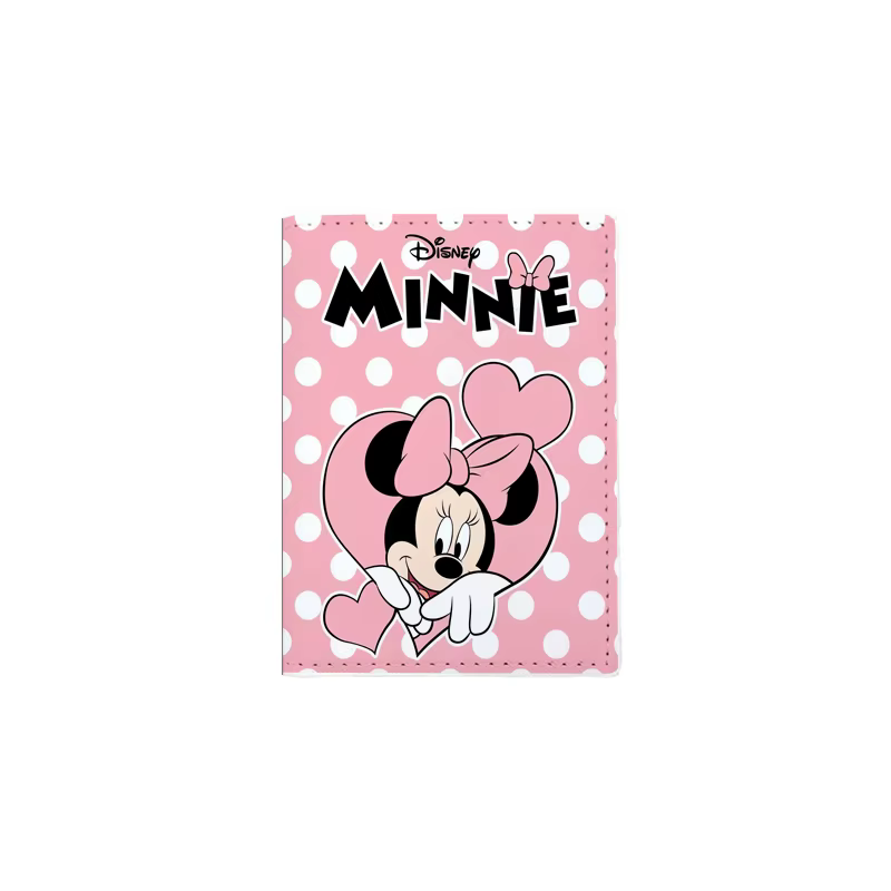 Disney turenie-Porte-passeport en cuir PU unisexe, accessoires de voyage pour femmes et filles, porte-cartes d'identité bancaires, cadeaux de mariage