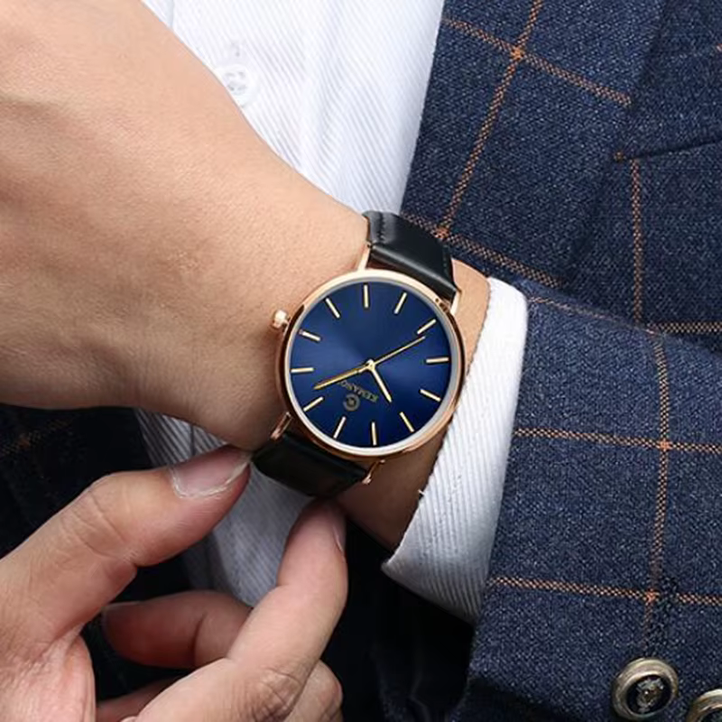 Nouvelle montre pour hommes Ultra-mince montres de mode en cuir Simple affaires montre-bracelet à Quartz romain masculin mâle relojes horloge décontractée