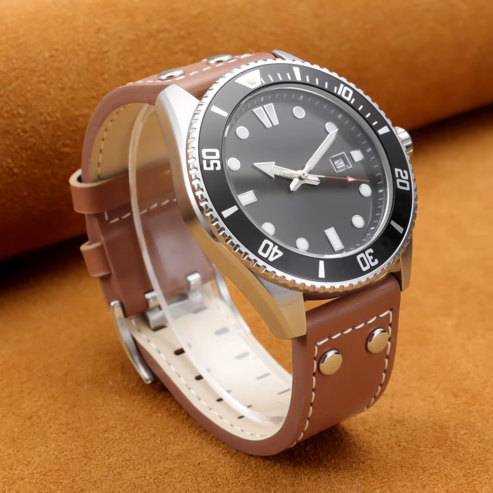 Bracelet de montre en cuir véritable vintage 20 mm 22 mm