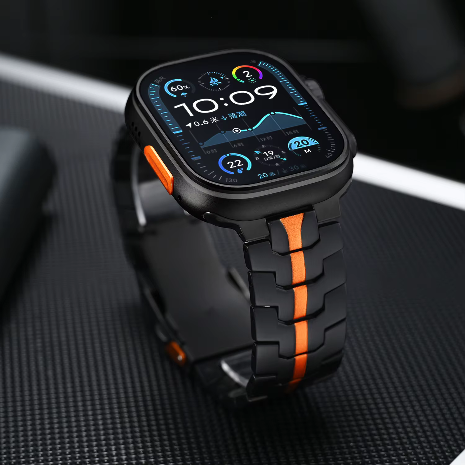 Bracelet couleur titane Ultra 3 2 pour Apple Watch 49mm 46mm 45mm 44mm 42mm