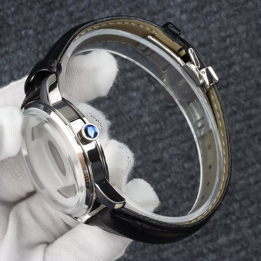 Boîtier de montre Cocktail Time en or rose/argent NH35 40 mm pour Seiko Mod Presage