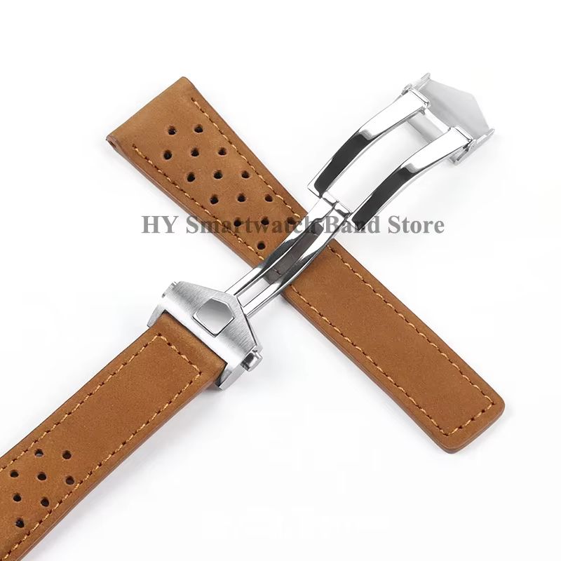 Bracelet de montre en cuir de vache pour Tag Heuer