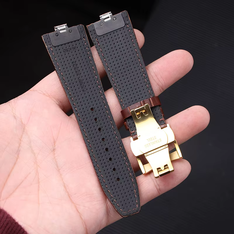 Bracelet de montre en cuir de vache