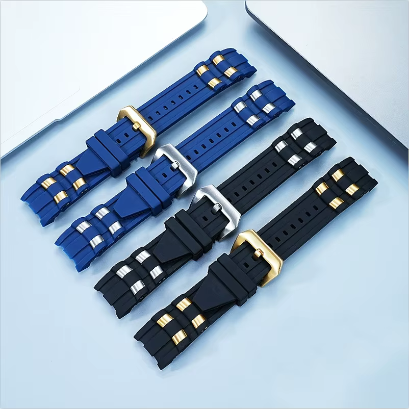 Bracelets de montre en caoutchouc compatibles avec Invicta Pro Diver particules métalliques 6983 bracelet
