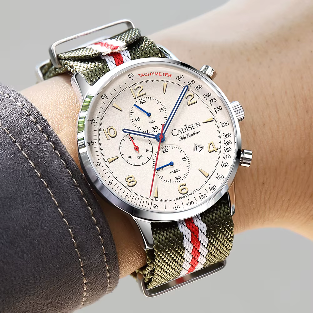 CADISEN 2026 nouveau chronographe hommes montres à Quartz