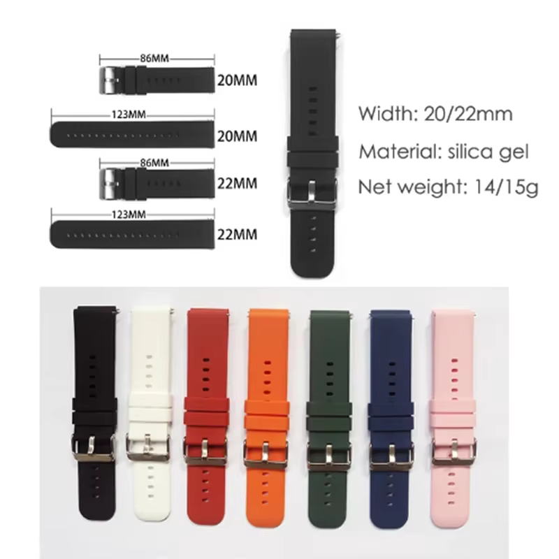Bracelet de montre en Silicone
