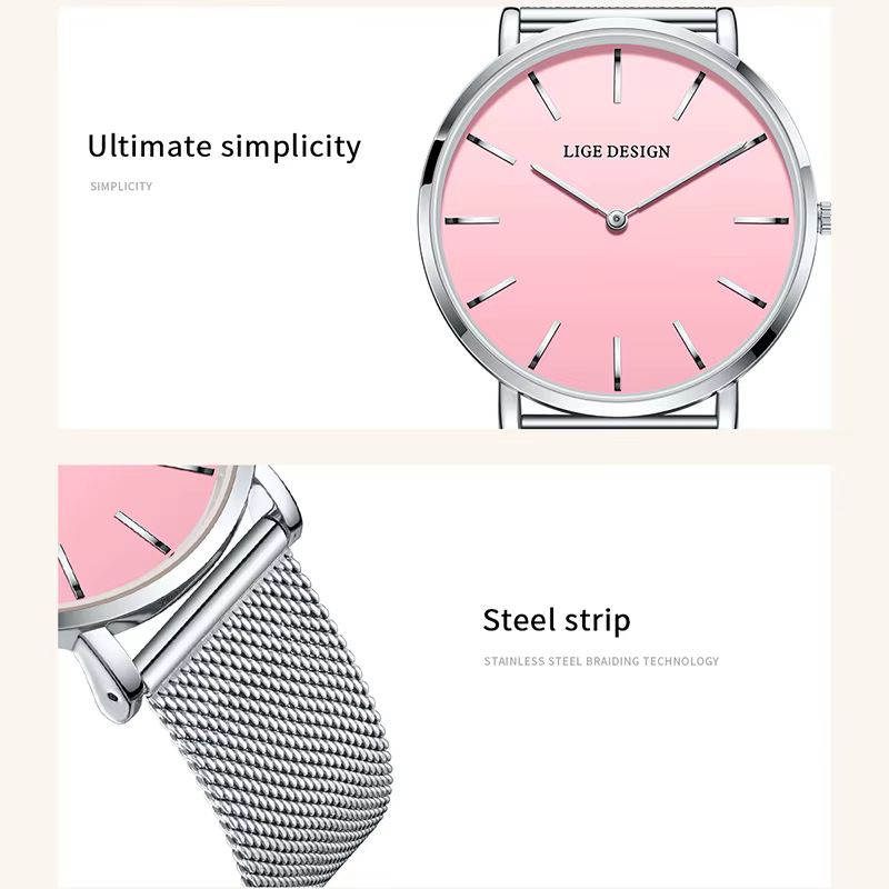 LIGE Women's wristwatch 2026 Elegant