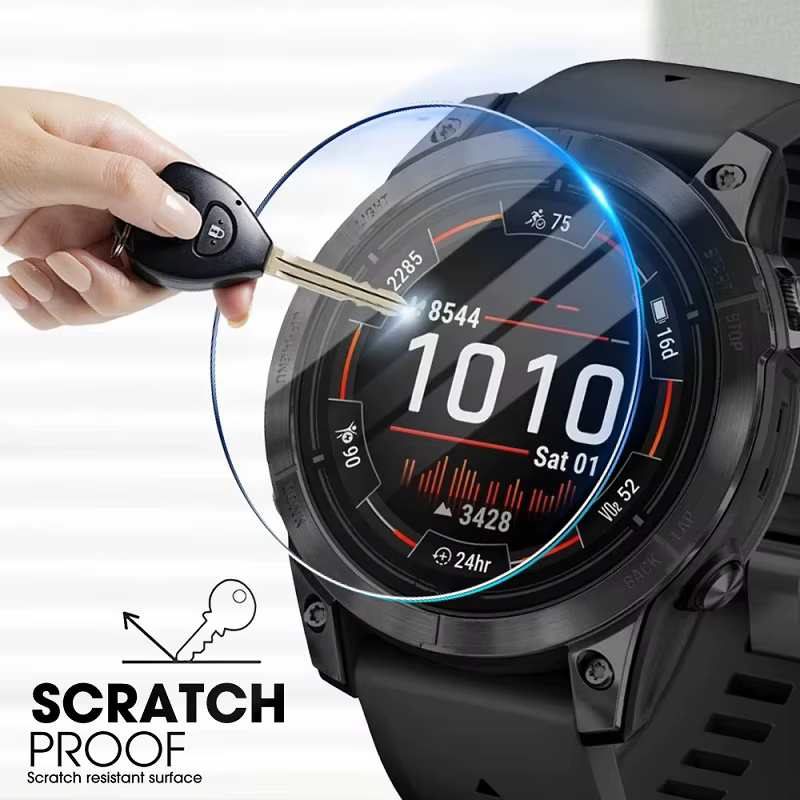 Film de protection en verre trempé pour Garmin Fenix 8 AMOLED Solar E 7X 6X Pro 7 6 7S 6S Pro 5 5S
