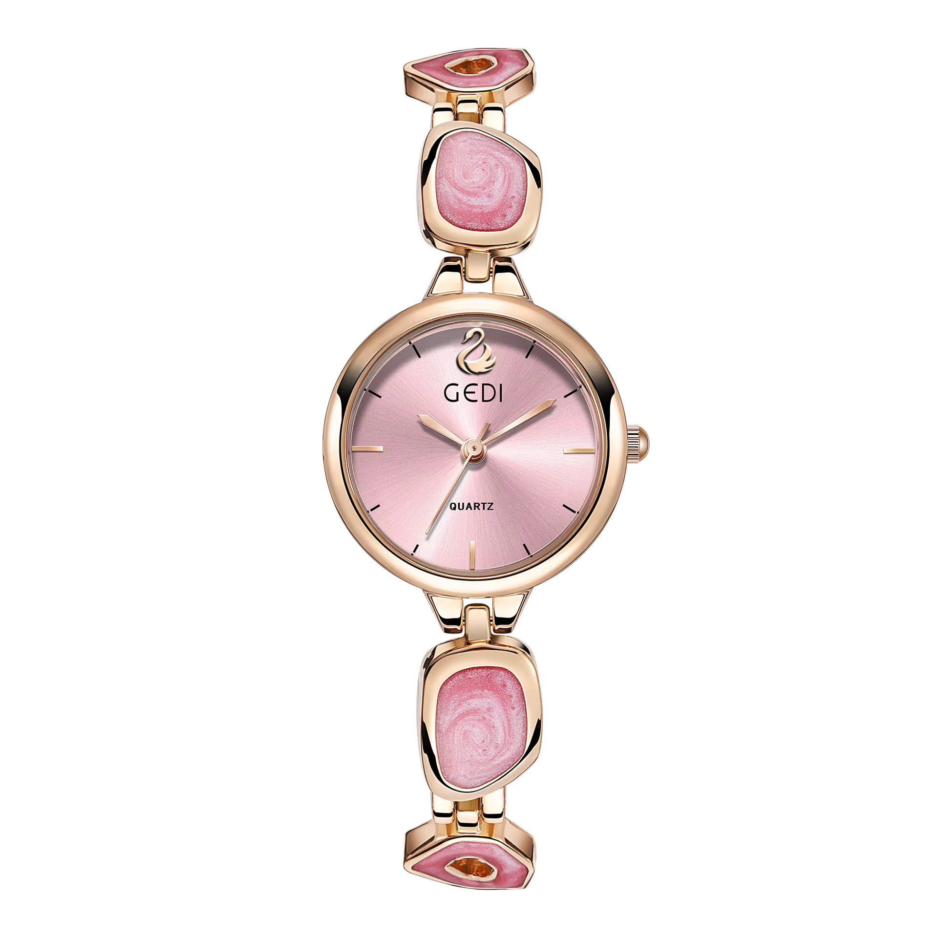 Montre pour femme Style chinois Bracelet montres rose oie Logo Image haute qualité étanche