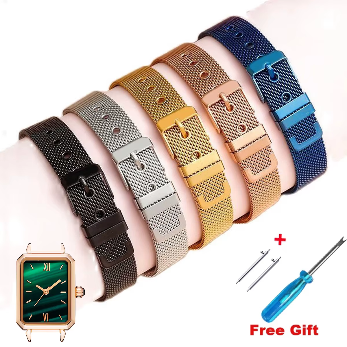 Bracelet de montre en acier inoxydable à dégagement rapide