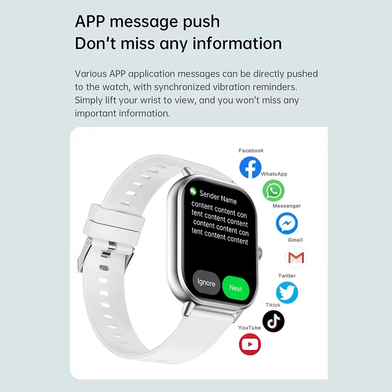 VIVO montre intelligente Android IOS cadeau Bluetooth appel Smartwatch 2025 cadran tactile musique Fitness Tracker montres de sport + écouteur nouveau