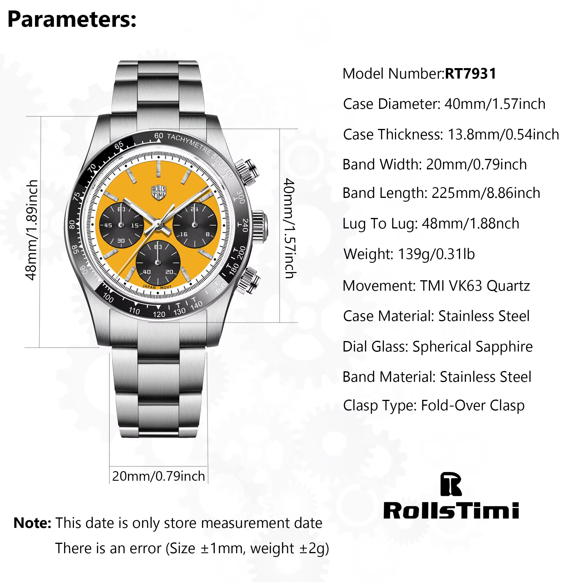 Montre à quartz pour homme ROSSITIMI Urban Premium