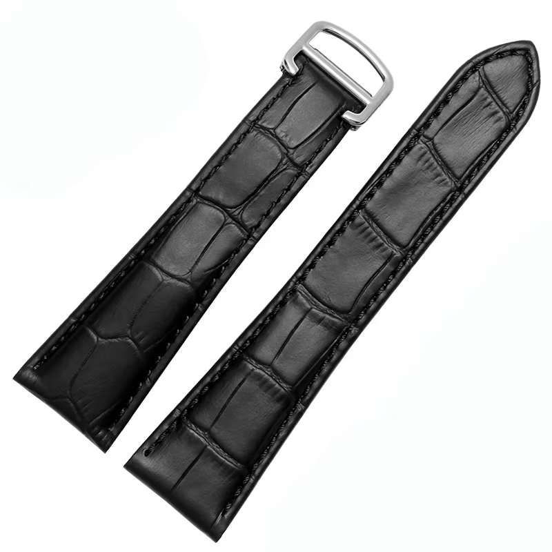 18 20 22mm 23 24 25mm pour Cartier TANk London CALIBRE Bracelet de montre en cuir véritable peau de vache