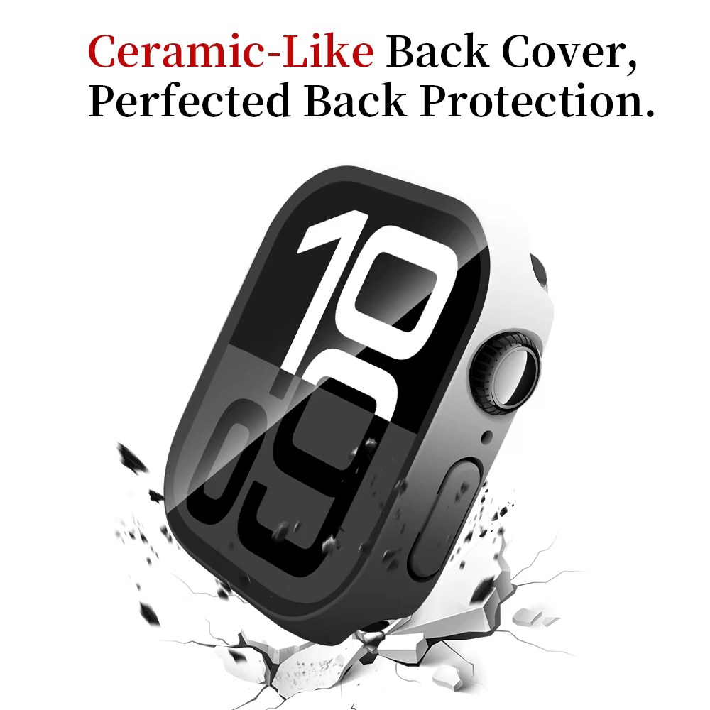 Verre trempé + étui pour Apple Watch 40mm 41mm 42mm 44mm 45mm 46mm protecteur d'écran housse de protection PC iWatch 10 8 7 9 6 SE 5 4