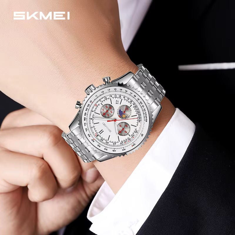 SKMEI 9348 Montre de Luxe Exquise pour Homme