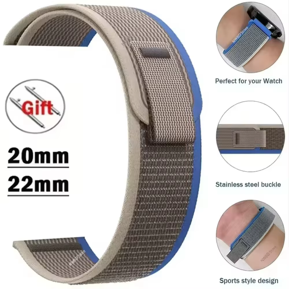 Bracelet en Nylon pour montre Huawei 5 GT6-5 Pro