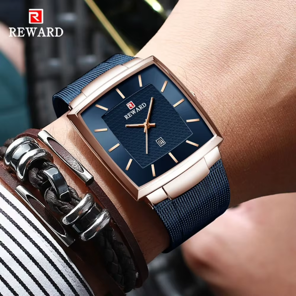 Récompense 62009 mode bleu montre pour hommes nouveau haut de gamme marque