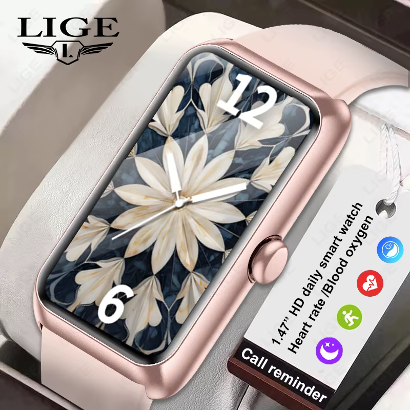 Nouvelles montres connectées de fitness pour femmes et hommes avec moniteur de fréquence cardiaque
