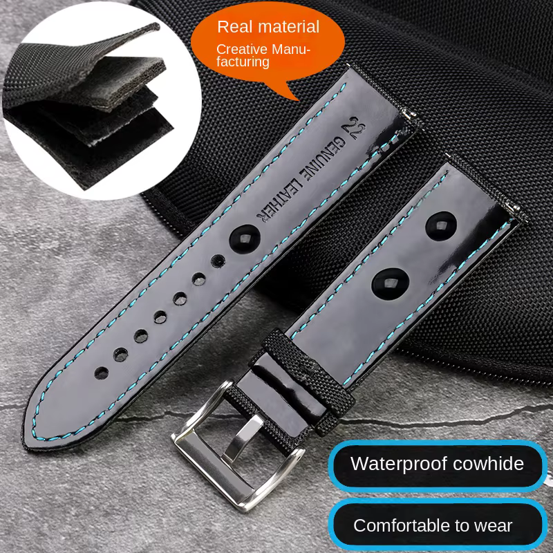 Bracelet de montre en nylon souple à dégagement rapide pour homme