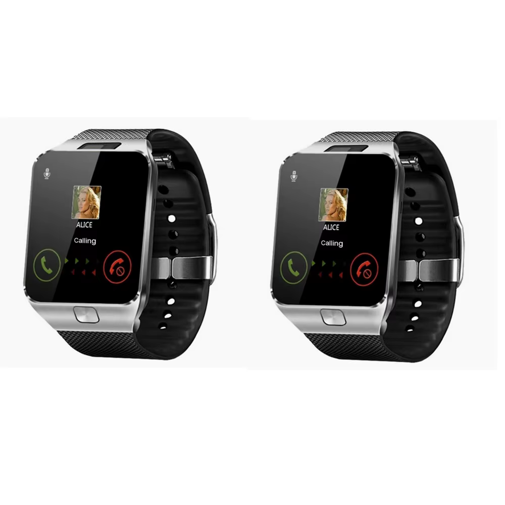 Hommes femmes plein écran tactile montre intelligente Sport étanche podomètre Smartwatch avec carte Sim