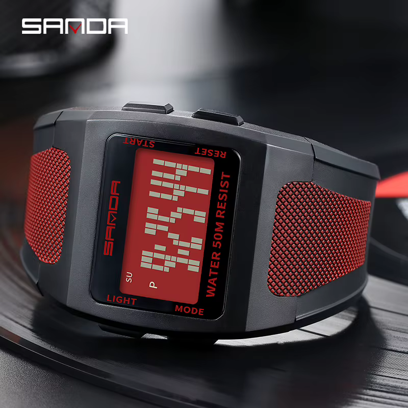 Montre numérique SANDA 222 pour hommes
