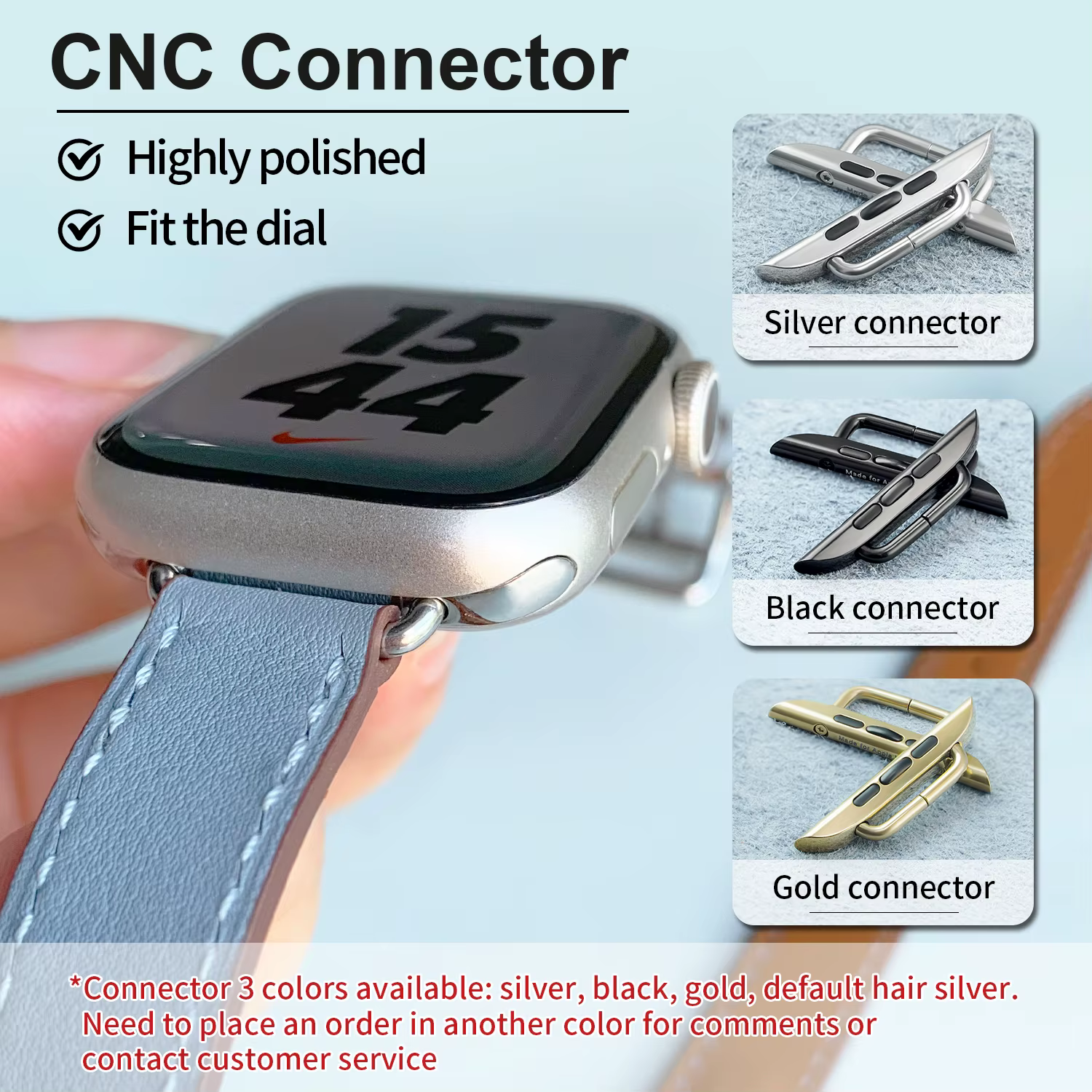 2025 nouveau bracelet en cuir de vache Double Tour pour Apple Watch Ultra 3 2