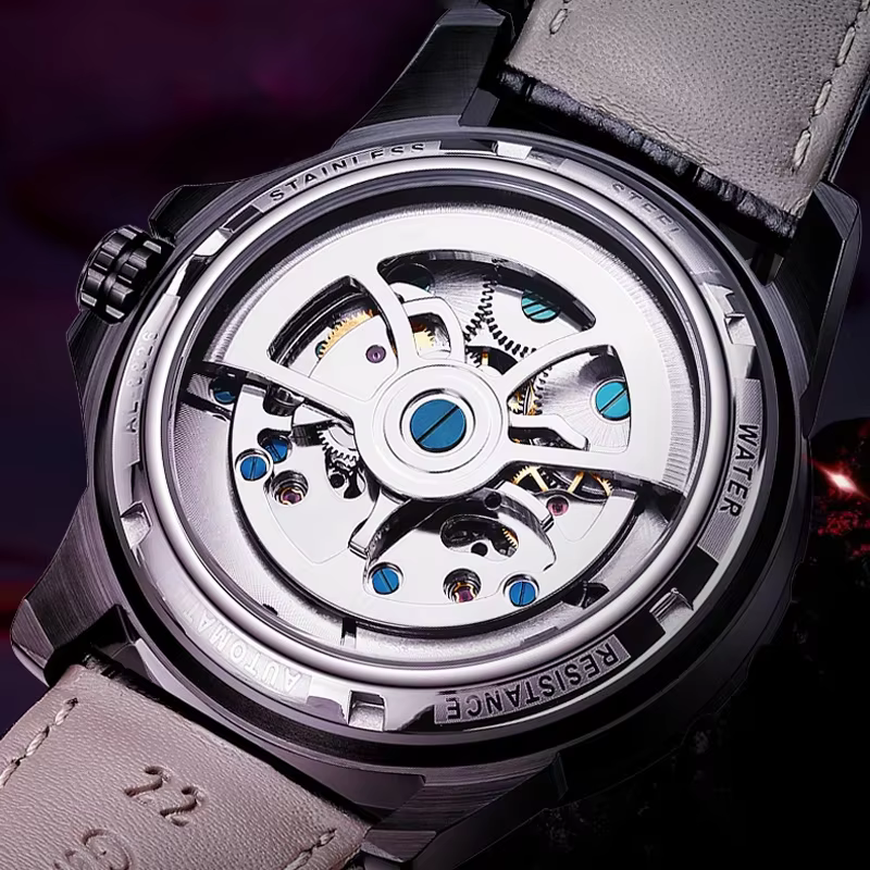 Nouvelle Montre Mécanique AILANG 8826-3 2026 à Double Dôme en Cristal, Tourbillon, Phase de Lune, Lumineuse, Étanche et Tendance