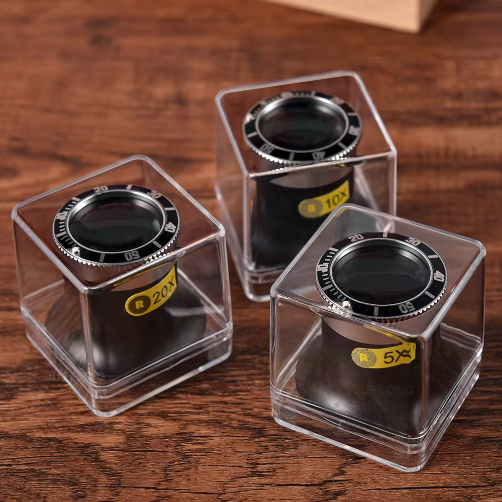 JUELONG alliage d'aluminium qualité supérieure 5X/10X/20X montre collecteurs Loupe oculaire pour RLX SubMariner et série GMT