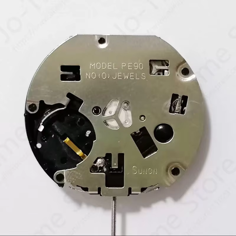 Sunon Pe903T-3 montre à Quartz mouvement Chine Ligne trois aiguilles avec 2 yeux Date petit chronographe seconde 1/10 secondes