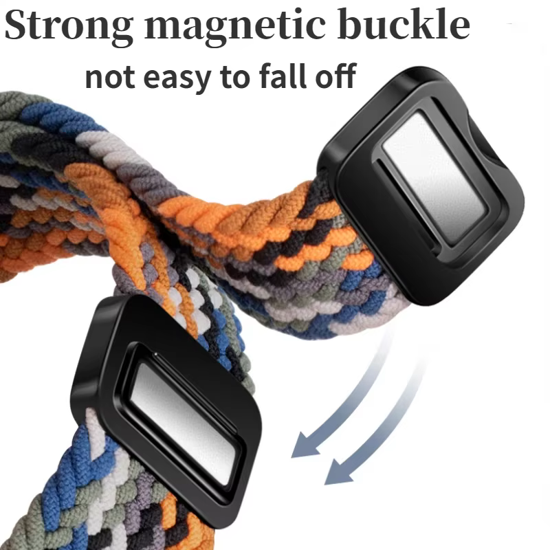 Bracelet de montre magnétique tressé