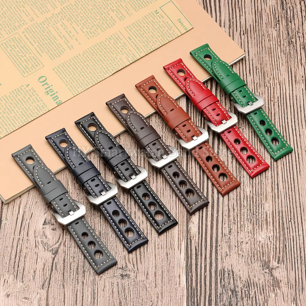 Bracelet de montre en cuir Vintage pour Panerai