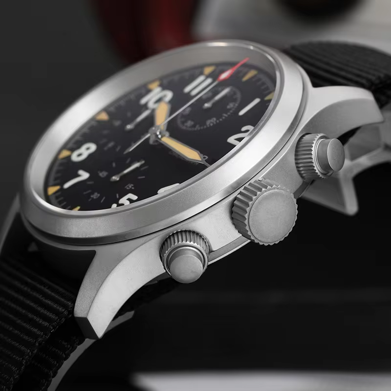 Militado ML1868KF montre à Quartz 3 cadrans VK67 chronographe mouvement en acier inoxydable