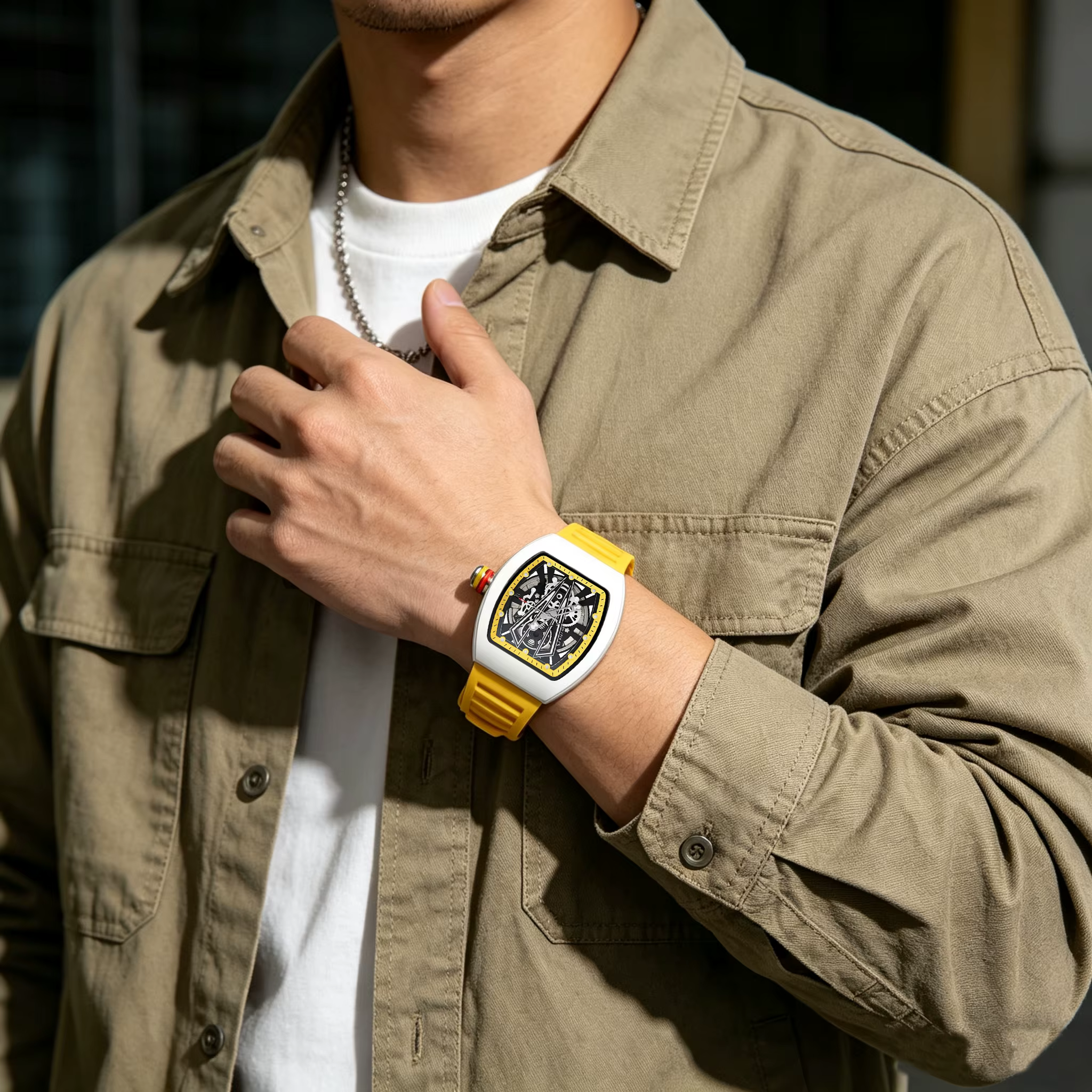 Nouvelle montre sport à quartz pour homme