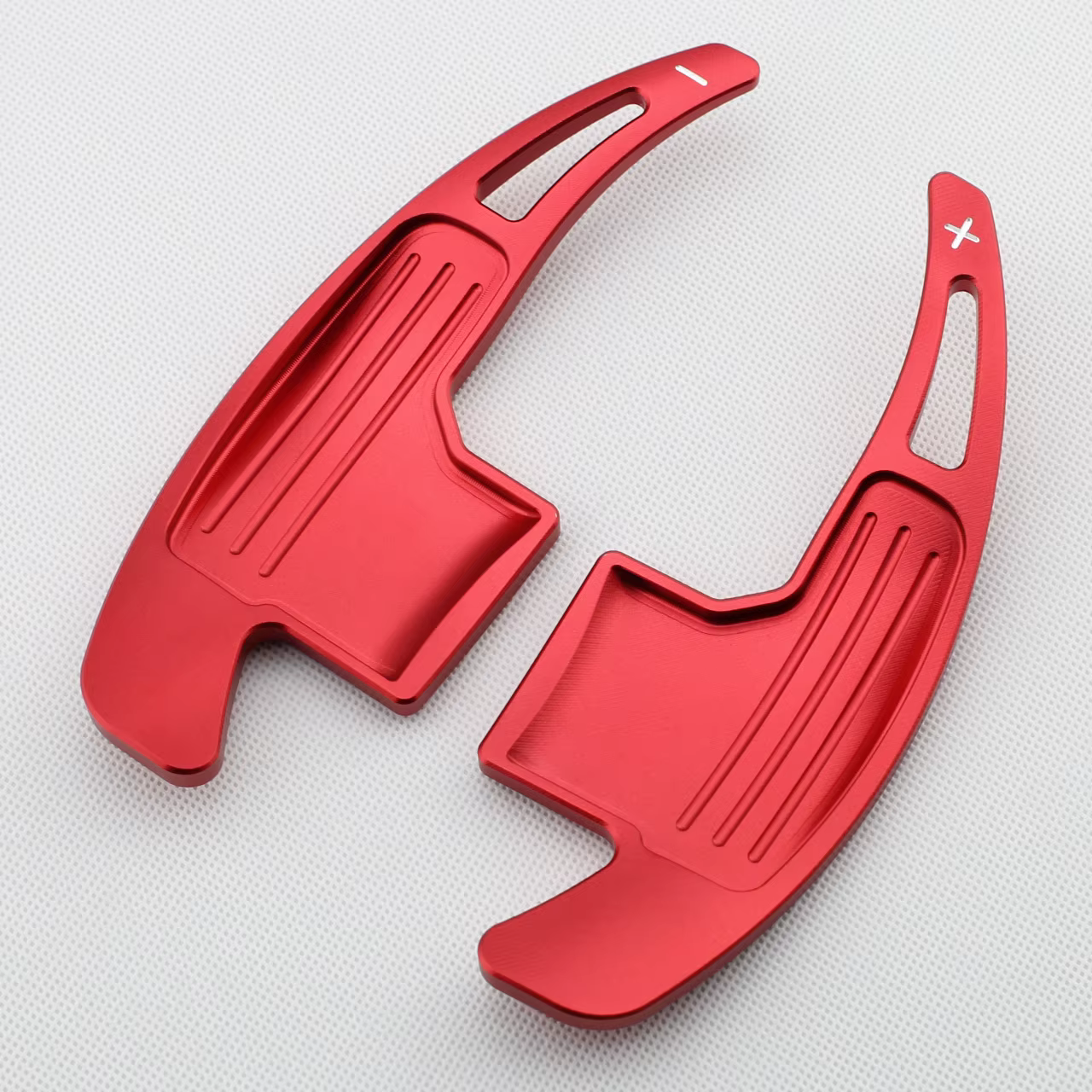 Palette de changement de vitesse intérieure en aluminium, volant, manette de vitesse, garnitures d'extension, accessoires rouges, Ford Mustang 2015-2023