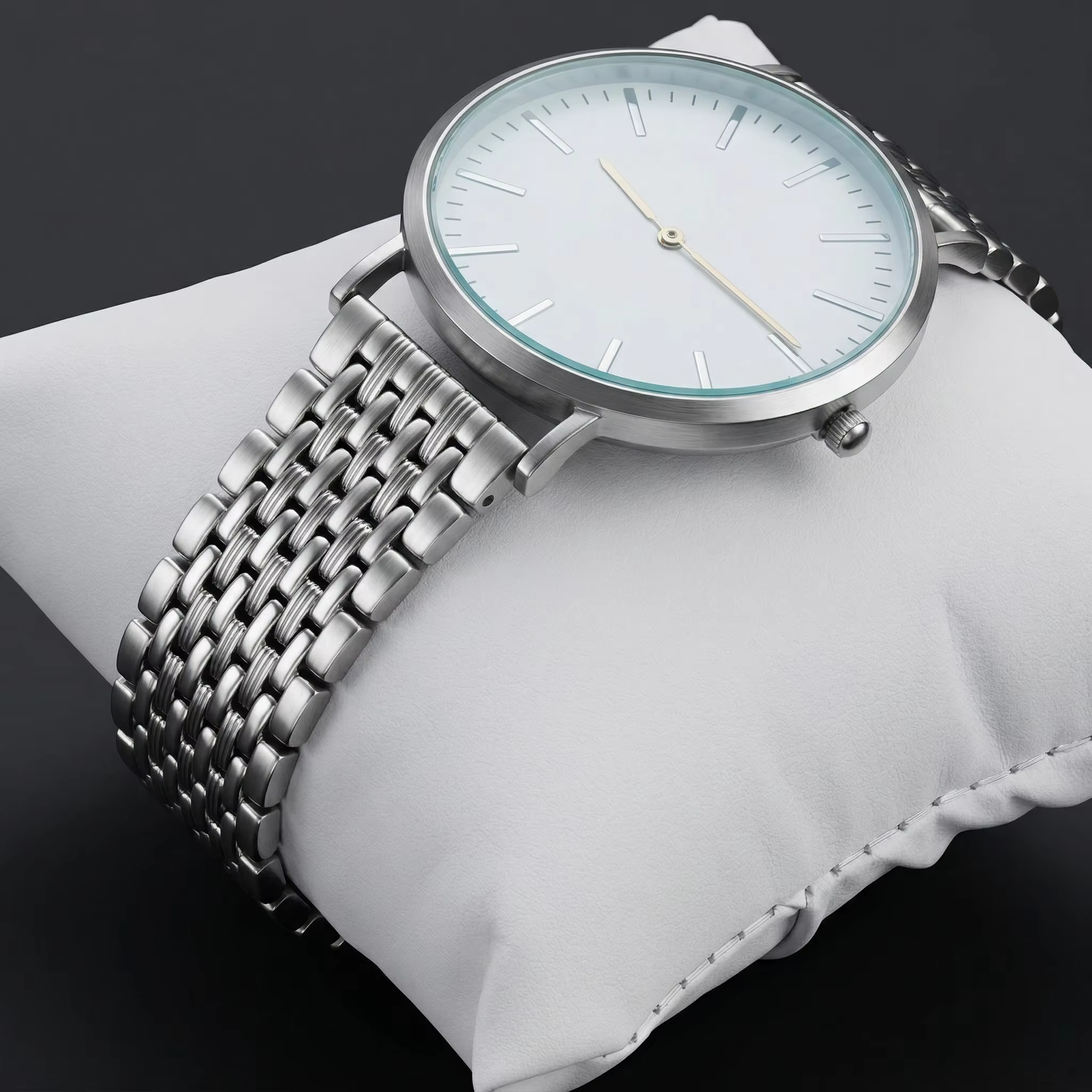 Bracelet de montre en acier inoxydable pour hommes et femmes