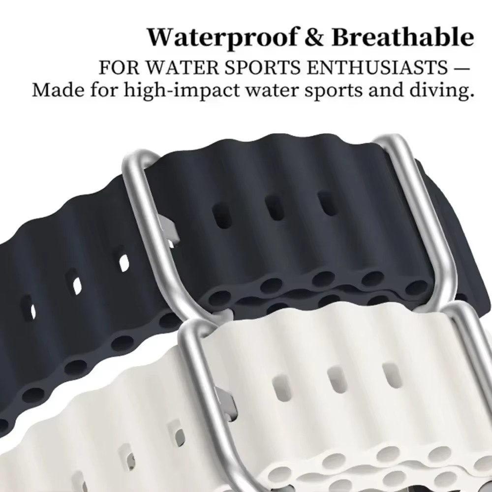 Bracelet pour Realme montre 5/S2 smartwatch sport silicone océan ceinture
