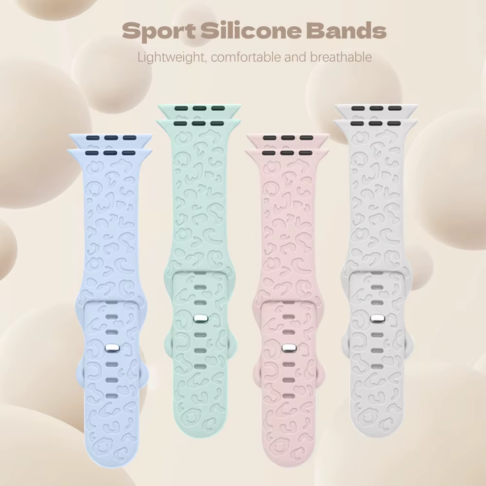 Bracelet léopard gravé pour Apple Watch